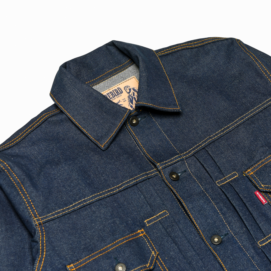 NEW FIREBIRD MFG. - TYPE II DENIM JACKET STINGERS MKII Lot. 950 (15OZ DRY DENIM)