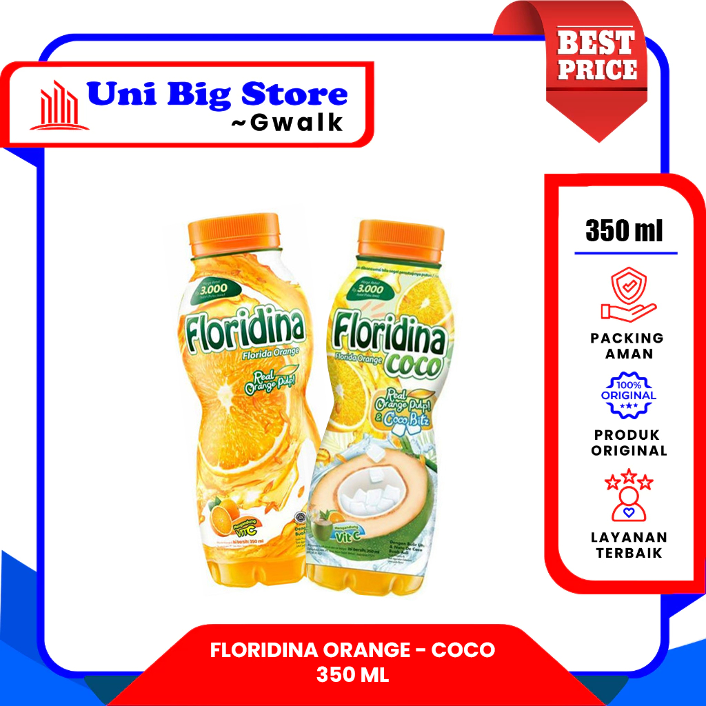 

FLORIDINA FLORIDA ORANGE PULP & COCO BITZ - 350 ml