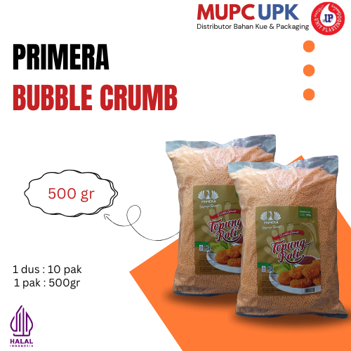 

Primera Bubble Crumb 500gr / Bubble Crumb / Tepung Roti Crumb /Bubble Crumb Primer 500gr