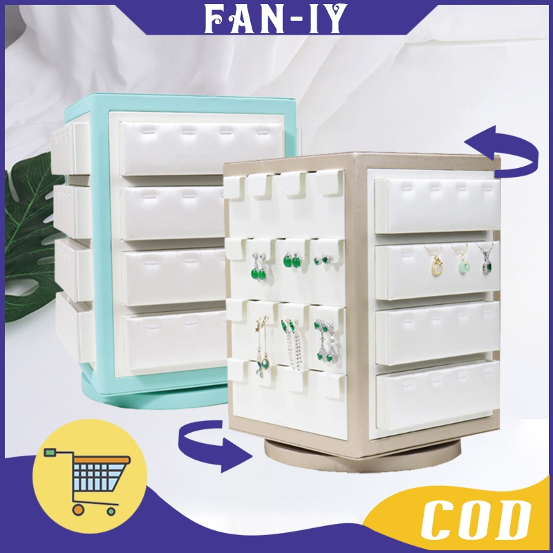 Rak Display Anting Cincin Putar Display Putar Perhiasan 360° Model Kombinasi