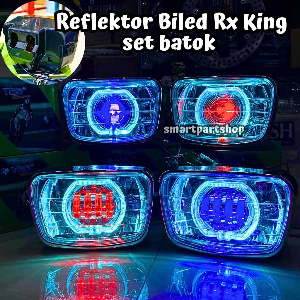 Headlamp Lampu Depan LED BILED Oval Rx king Lampu Depan Rx king HEADLAMP 16 MATA REFLEKTOR OVAL RITI