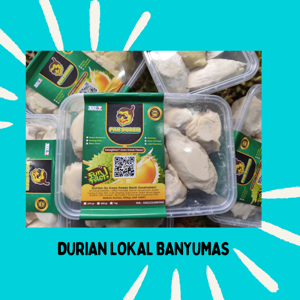 

durian kupas lokal durpas duren lokal banyumas