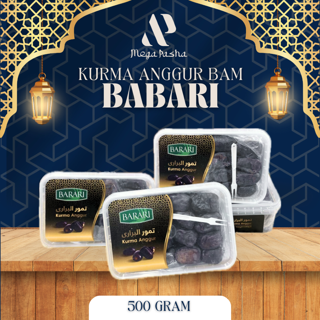 

Kurma Anggur Bam (BARARI) 500gram - Mega Pasha Store