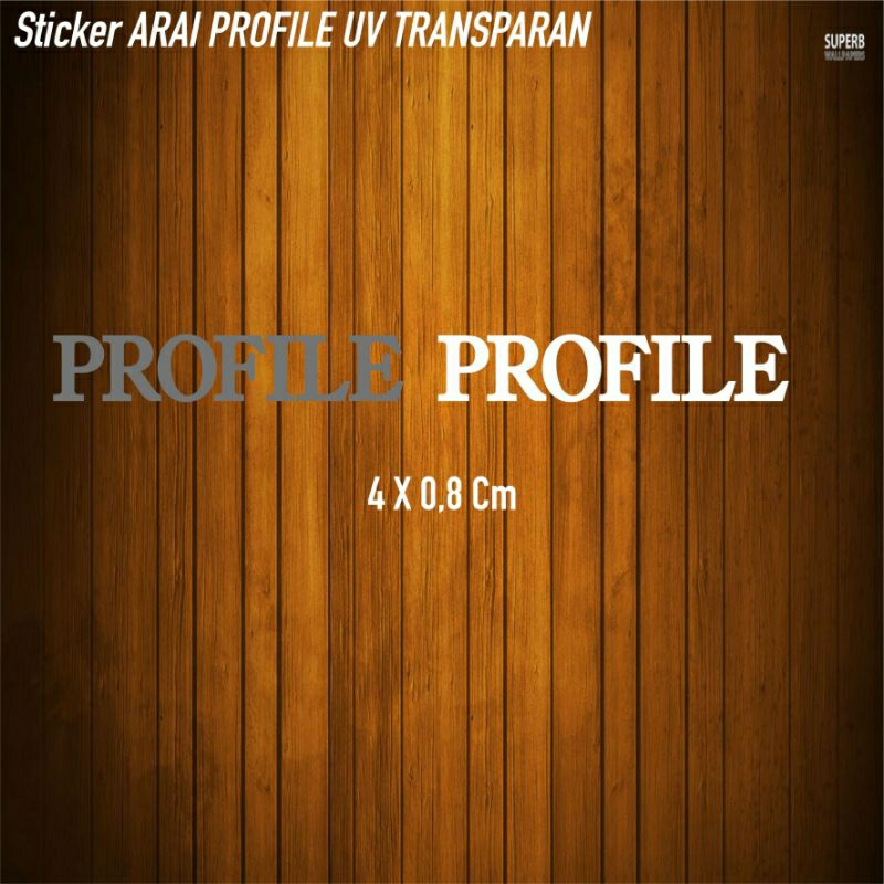 Sticker Arai Profile Uv Transparan