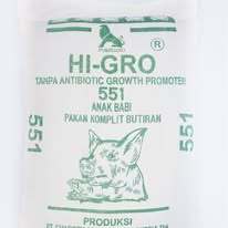 551 hi-pro-vite pelet babi anakan / makanan babi anakan produk pokphand kemasan @ 1 kg