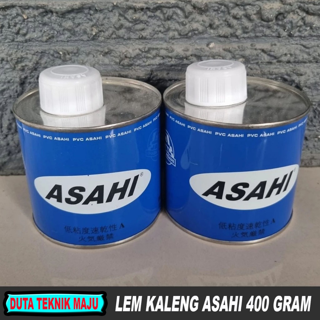 Lem Pipa PVC Kaleng ASAHI / Lem Pipa Paralon 400 Gram
