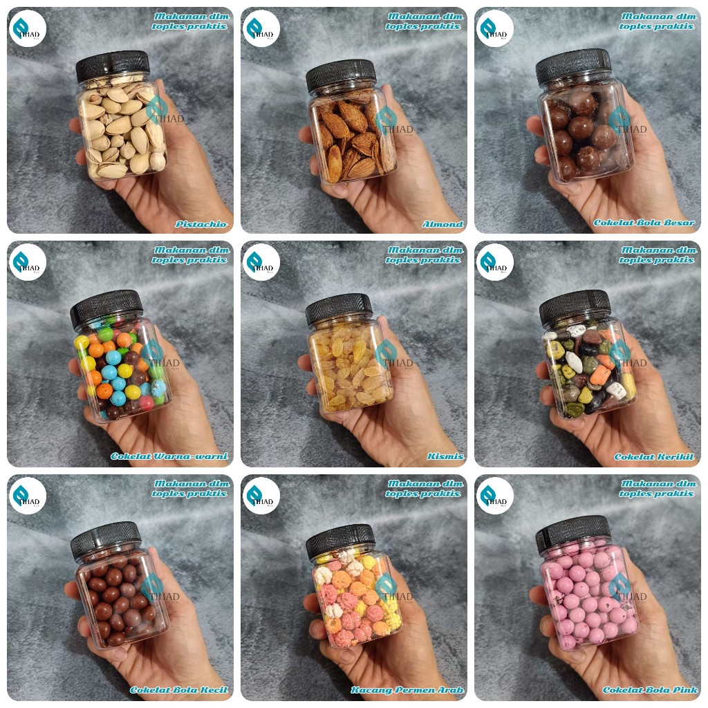 

Makanan / Camilan kemasan Toples / Makanan Oleh-oleh Haji dan Umroh Praktis