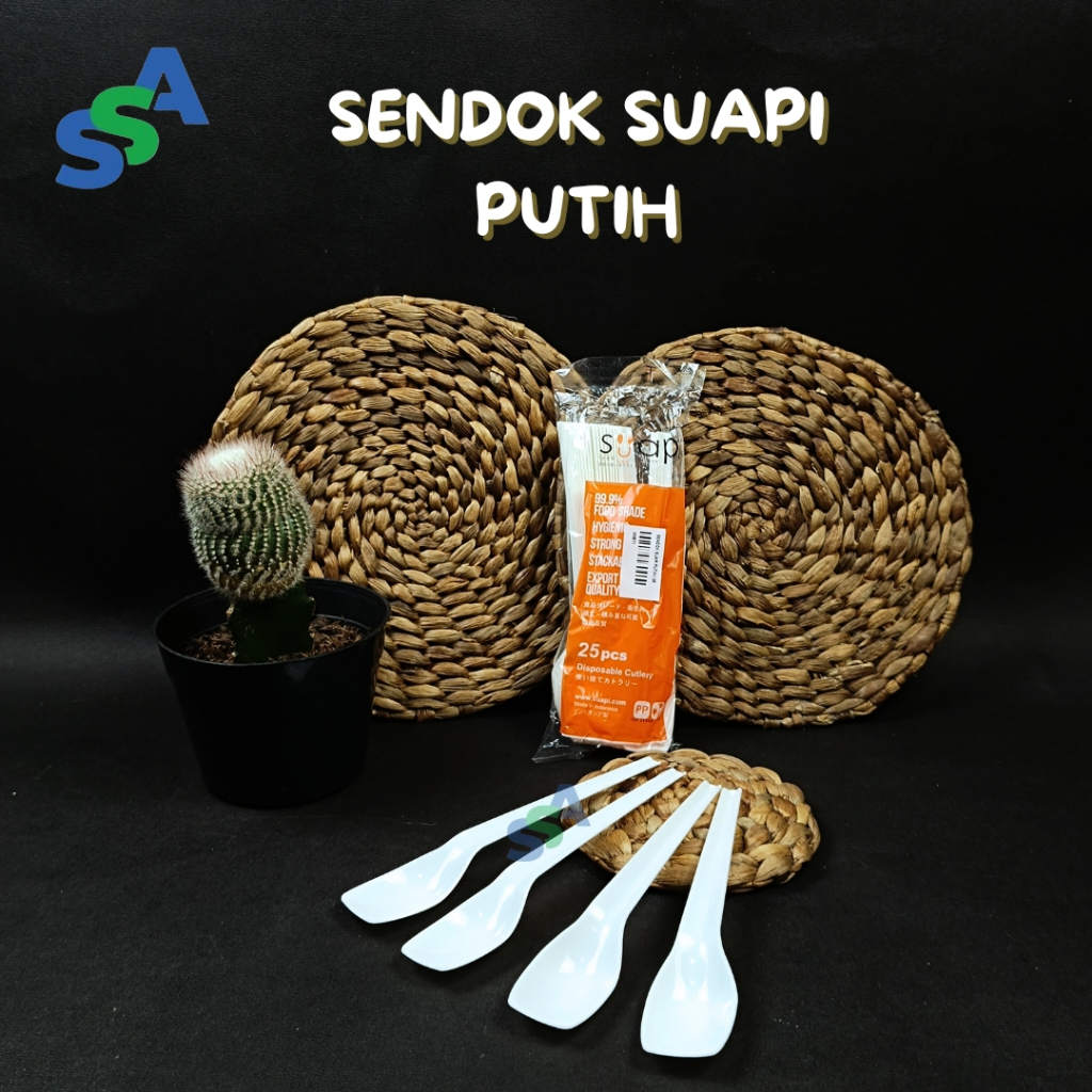 SENDOK SUAPI PUTIH / SENDOK SUAPI ISI 25 PCS
