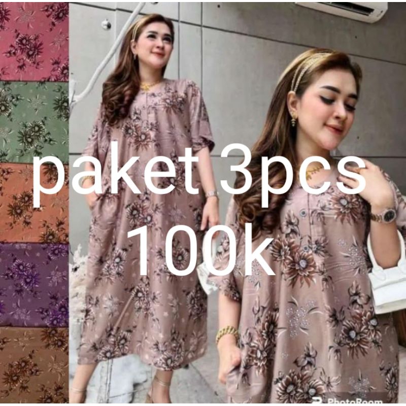 Daster Jumbo.Paket 100 Dapat 3Pcs