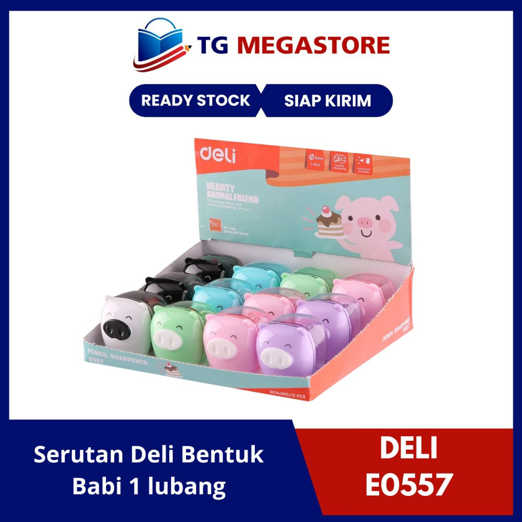 

Serutan Deli Bentuk Babi 1 lubang - E0557