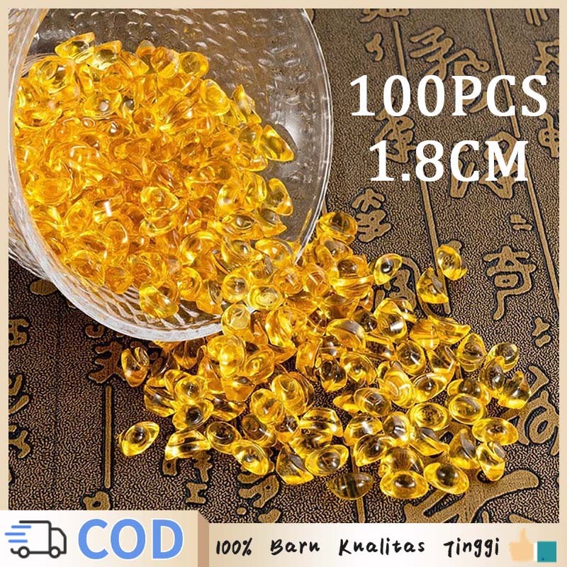 Yen Bao Mini 100pcs Lucky Yuan Pao / Lucky Batu Kristal Yuan Bao / Dekorasi Yuan Bao