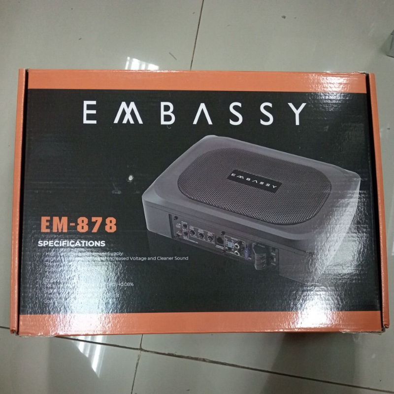 SUBWOOFER KOLONG EMBASSY EM 878 SUB KOLONG 8" EMBASSY PREMIUM SERIE