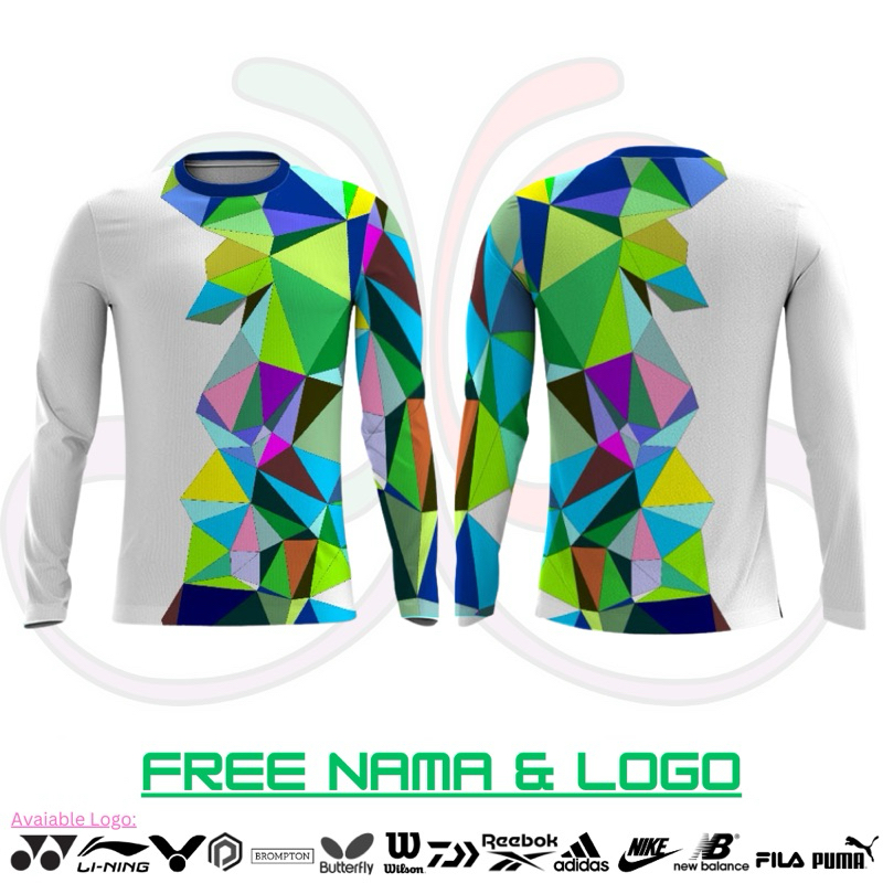 Jersey Sepeda Custom | Baju Kaos Gowes Couple Dryfit Premium | Free Nama Logo Sponsor Club | CRYSTAL