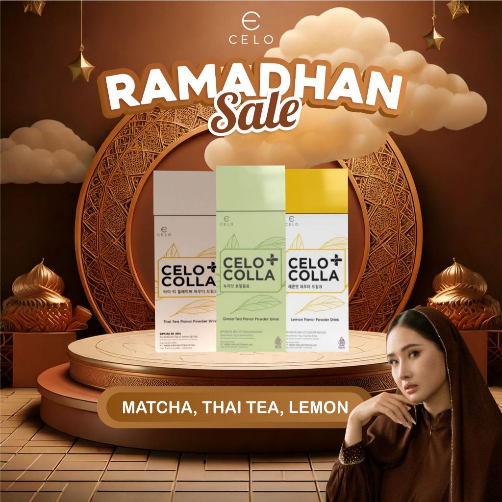 

3 - PCS BUNDLE CELO COLLA+ ALL VARIANT DRINK (MATCHA, THAI TEA, LEMON)