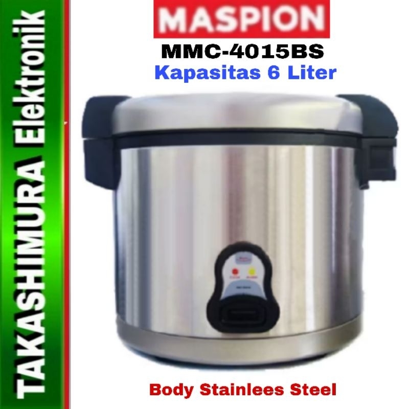 MASPION MMC-4015 BS MAGIC COM RICE COOKER 3 in 1 JUMBO 6 LITER