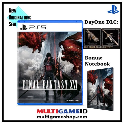 PS5 Final Fantasy XVI 16 +DLC +Notebook Region 3 Asia English