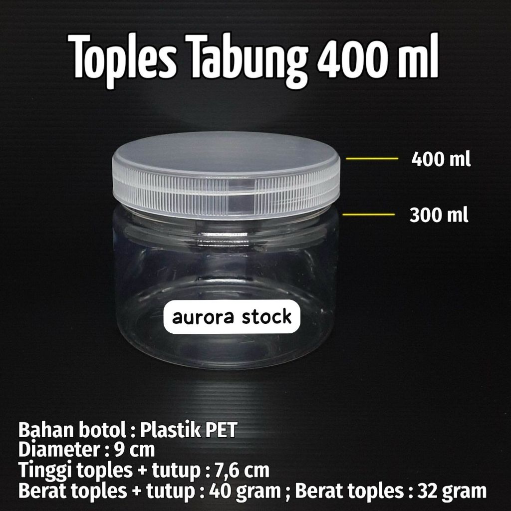 Toples tabung/ toples kue kering