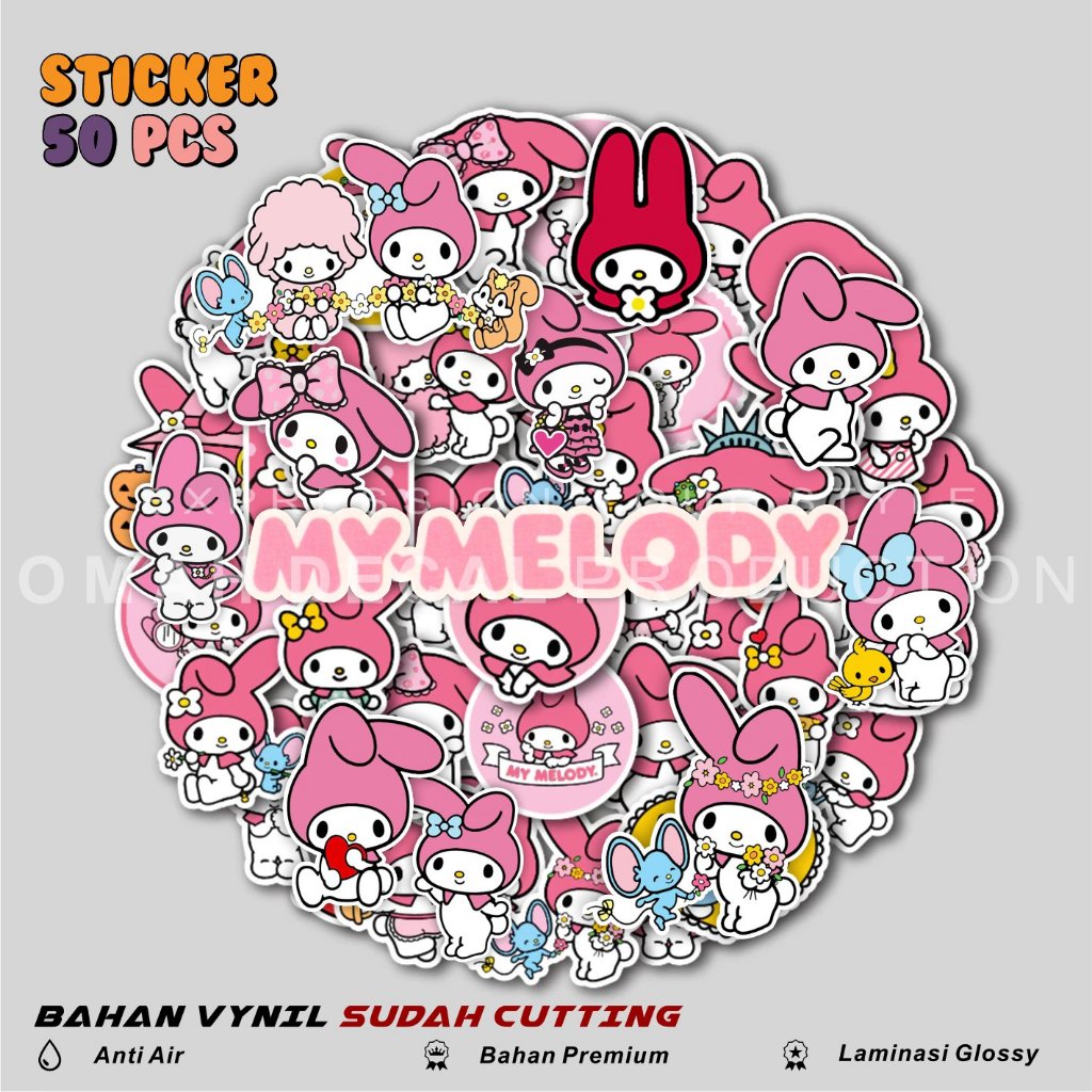 

STICKER PACK MELODY SANRIO STICKER TUMBLR STIKER VIRAL ANTI AIR UNTUK LAPTOP CASE HP HELM STICKER