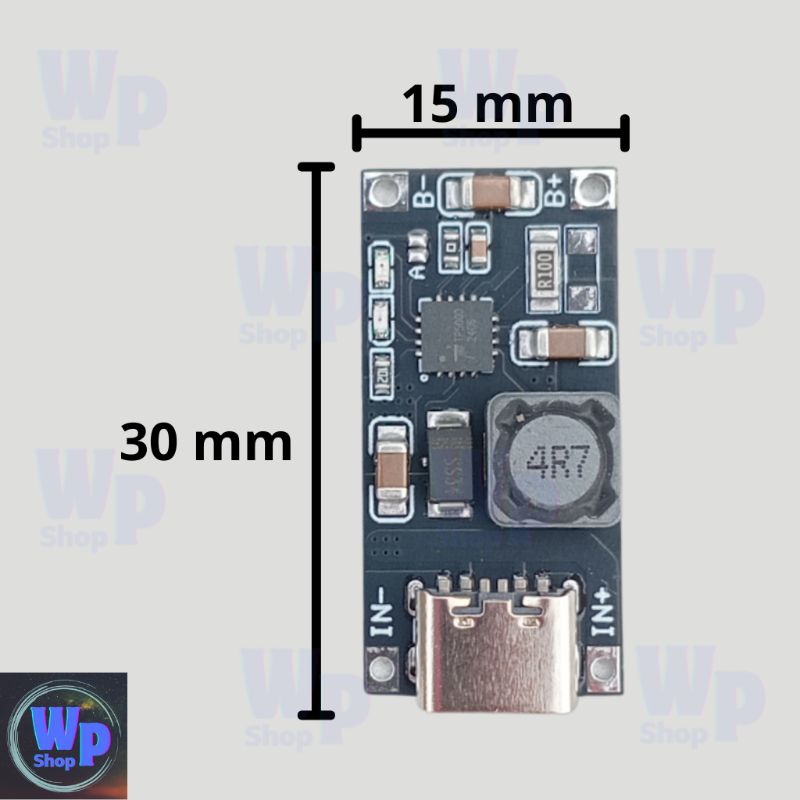 Mitsuyama_ Tp5000 Modul Charger Lifepo4 & Lithium 3.6V/4.2V Usb Type-C Charger Baterai Lifepo4 &