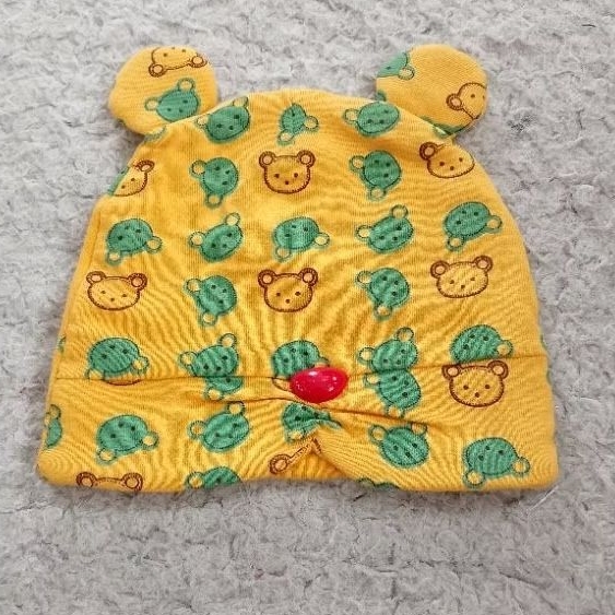 Topi Bayi New Born Motif Boneka