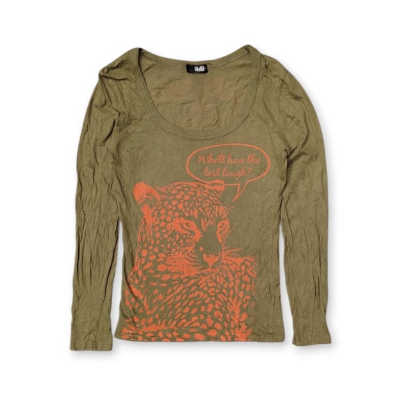 Glad News Japan y2k Graphic Animal Long Sleeve
