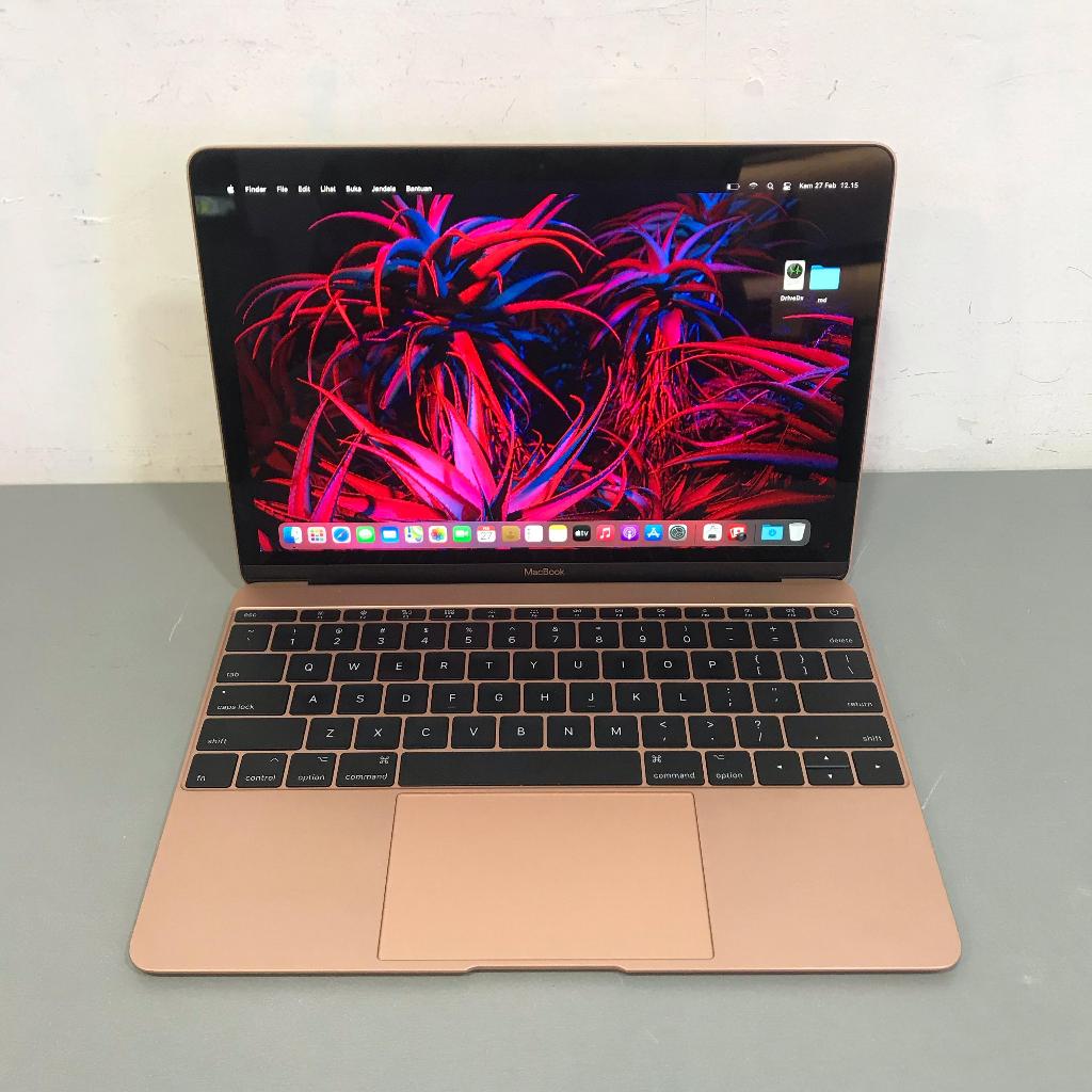 Macbook pro retina 12inch 2017 Rose gold Ram 8 GB SSD 256 GB Intel core m3 original mulus second