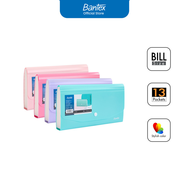 

Bantex Map Harmonika / Expanding File Ukuran Giro / Cheque Warna Pastel # BF1505