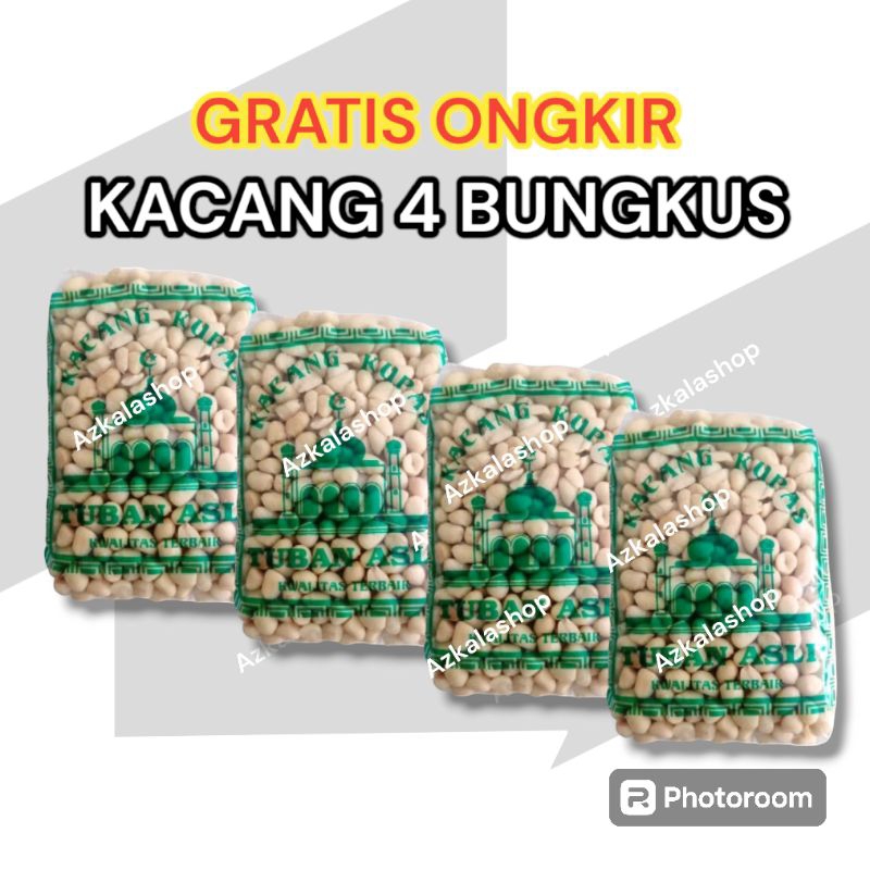 

4 bungkus kacang tanah kupas asli Tuban