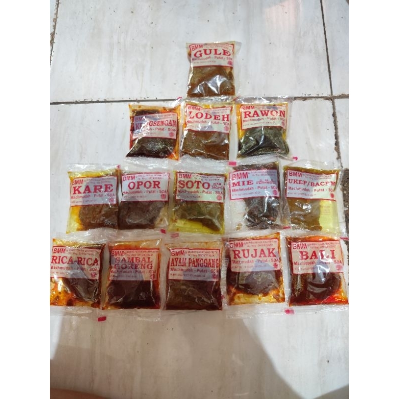 

Bumbu masak siap pakai Machmudah all varian
