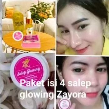 PAKET Isi 4 SALEP GLOWING ZAYORA Skincare Zayora.