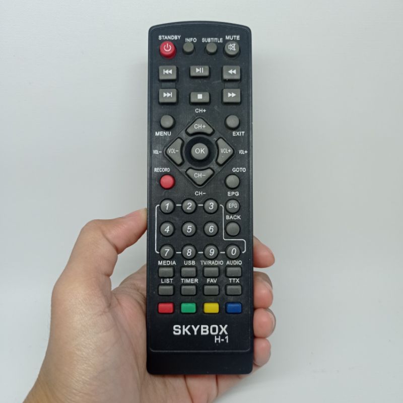 Remote STB Digital DVB T2 Original Bergaransi Skybox H-1