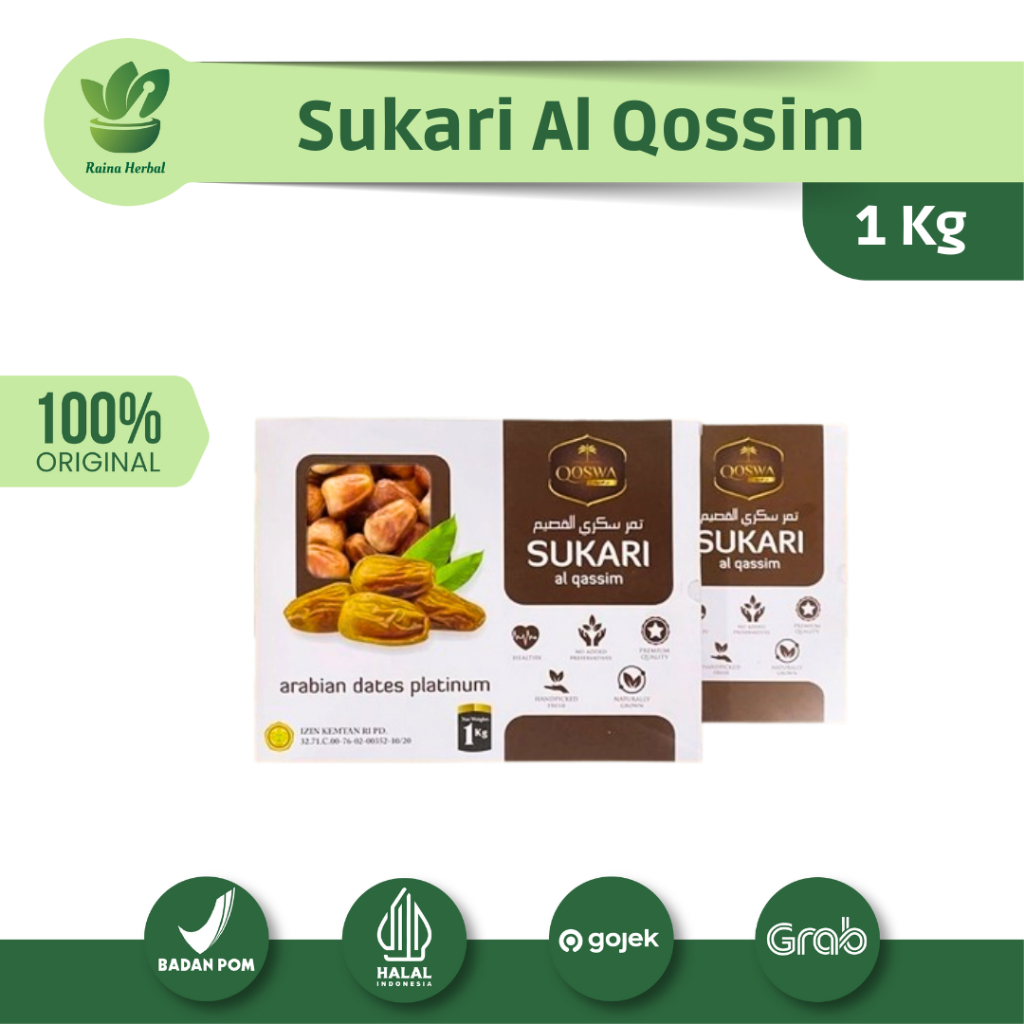 

Kurma Sukari Al Qossim - Kurma Qoswa Sukari Arabian Dates 1kg