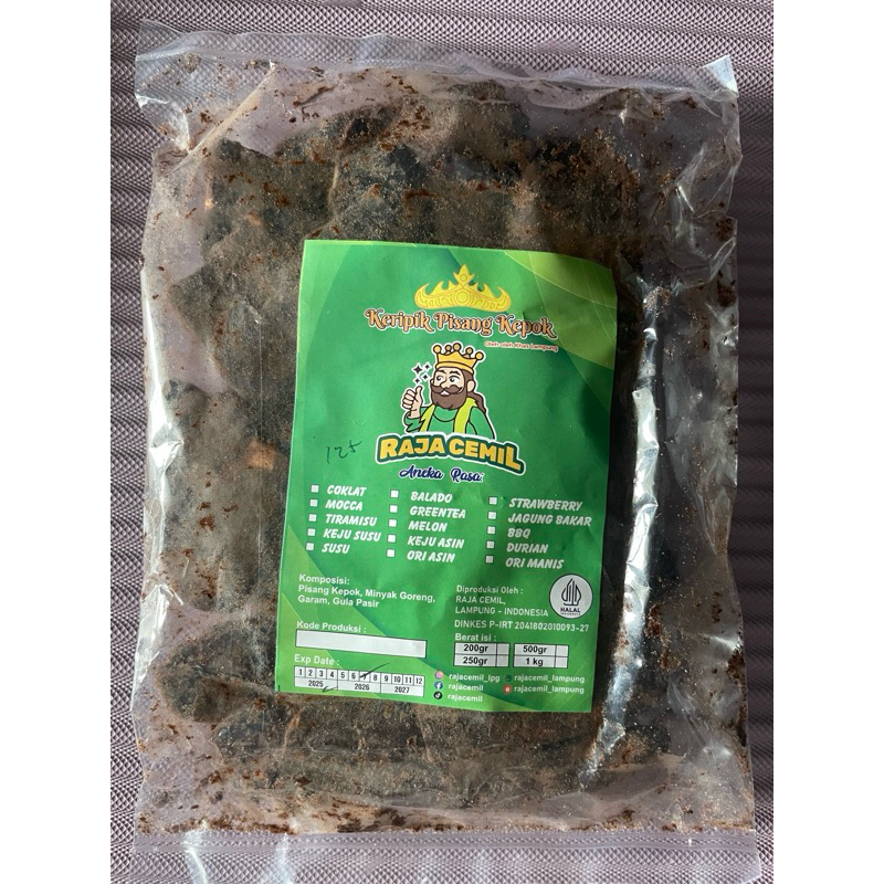 

READY MAKASSAR Keripik Pisang Kepok Coklat khas Lampung