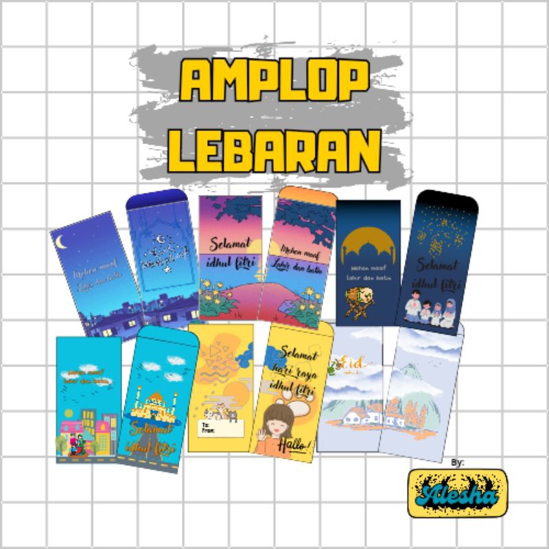 

amplop lebaran aesthetic isi 10 pcs
