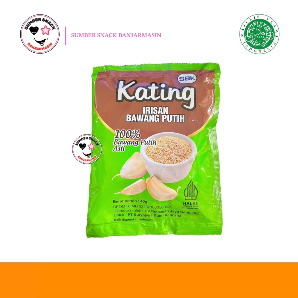 

Kating Irisan Bawang Putih (40g)