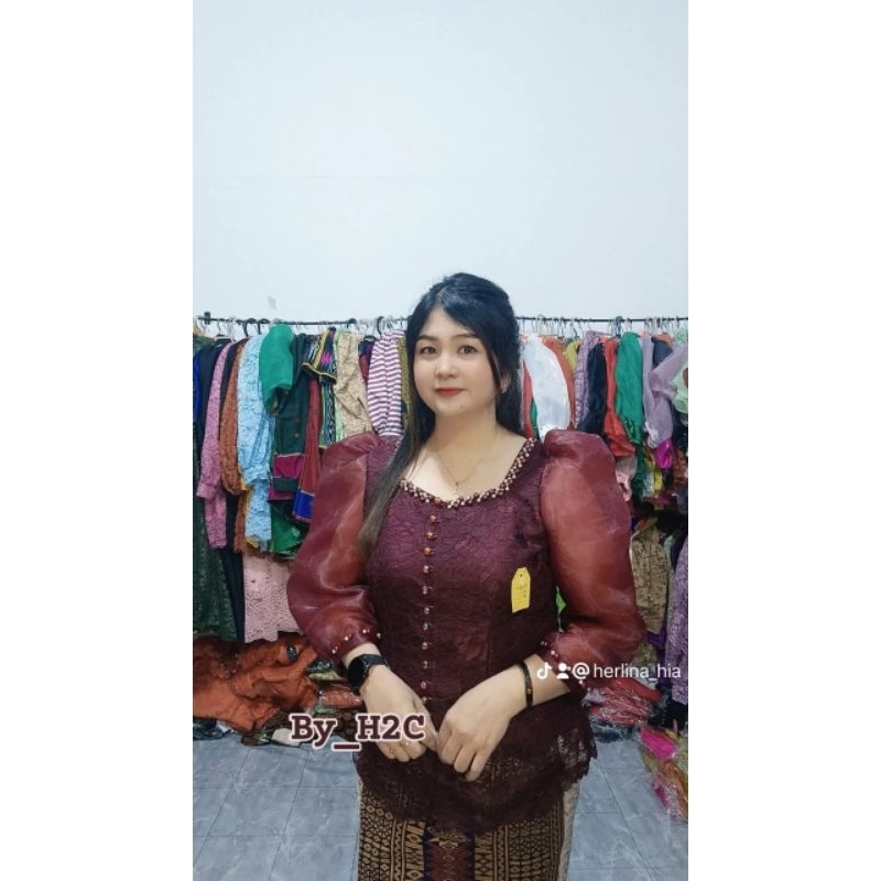 Atasan kekinian puncak organza