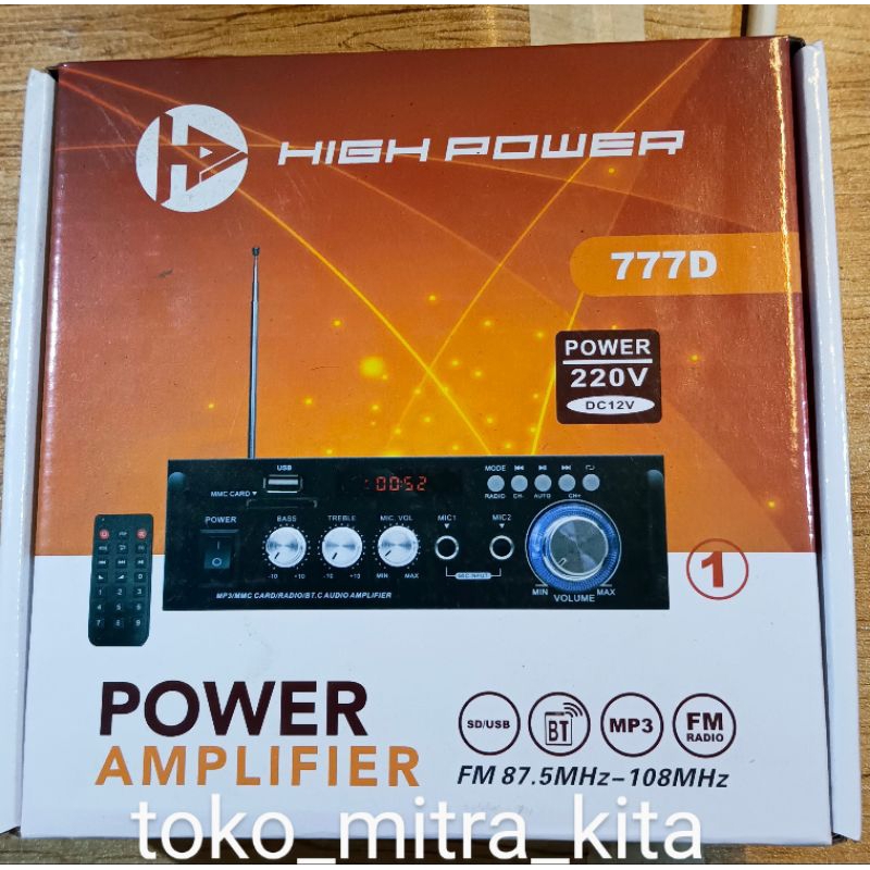 PREMIUM Power Amplifier HIGH POWER 777A - 2/ 777D - 1 **