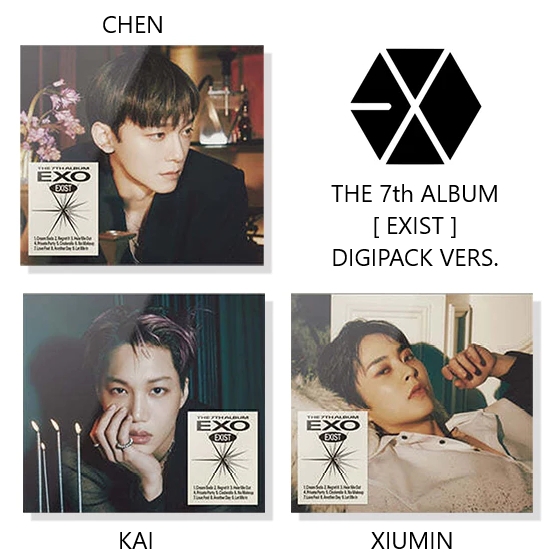 EXO The 7th Album [ EXIST ] Digipack Ver. (Booklet + CD + Photo Card + Folded Poster) (Koleksi Pengg