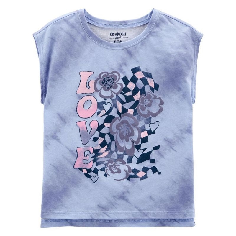 Oshkosh Graphic Jersey Oversize Tanktop Lilac | Tanktop Oversize Lilac Anak Perempuan