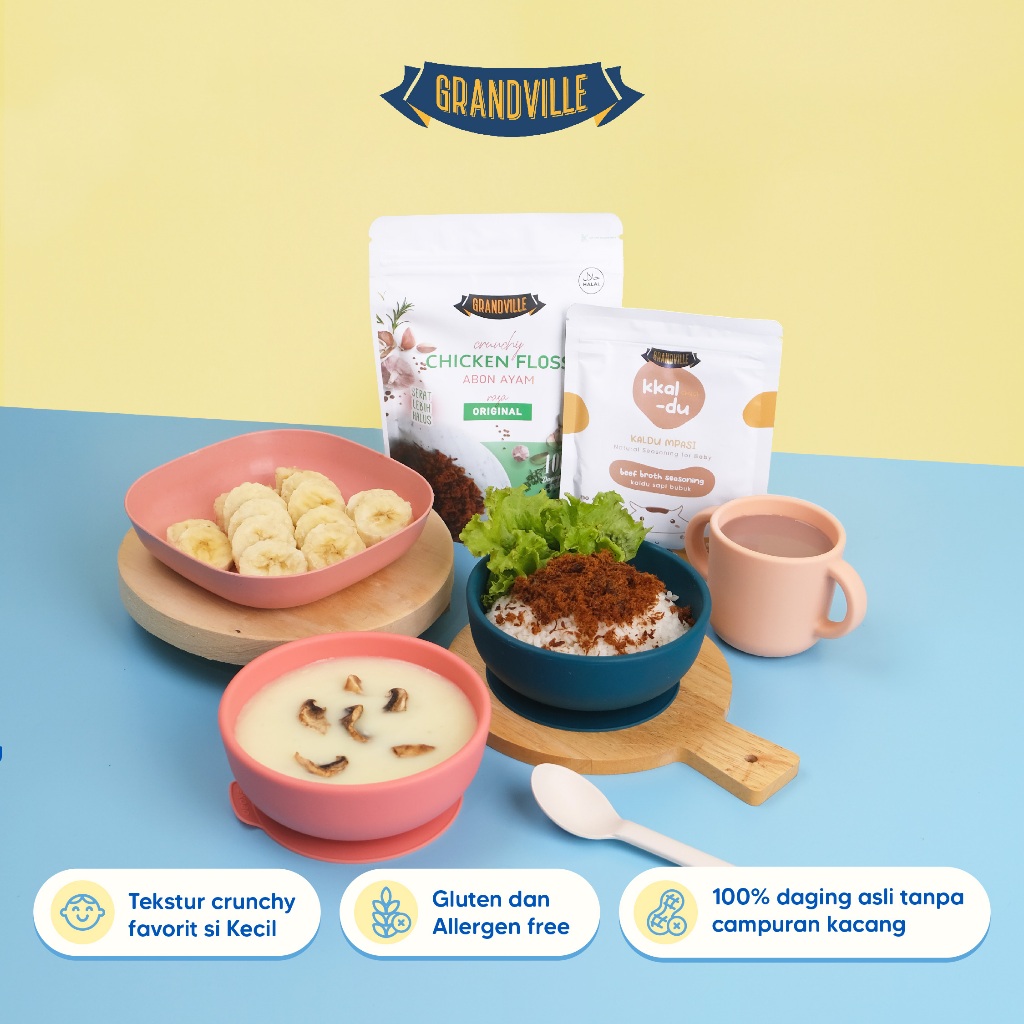 

XMASTER GRANDVILLE ABON SAPI AYAM IKAN CRUNCHY ORIGINAL ANAK NO MSG HALAL MPASI PENAMBAH NAFSU MAKAN