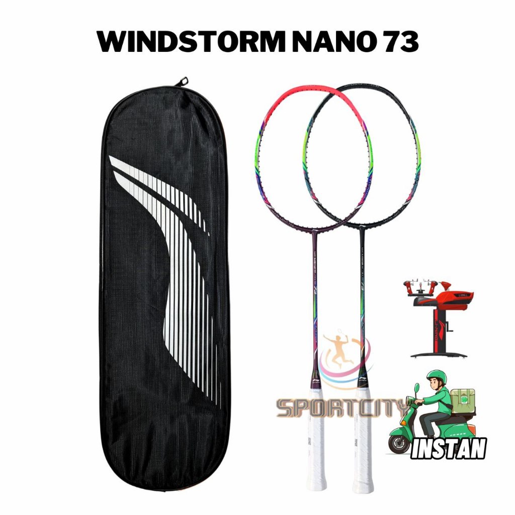 Raket Badminton Lining Windstorm Nano 73 Original