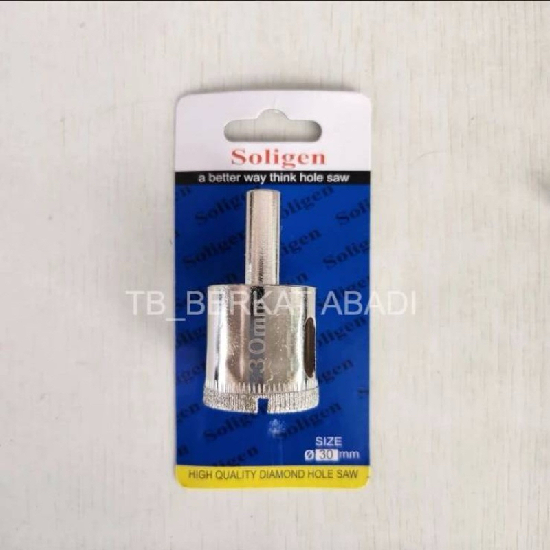 Mata Bor Kaca SOLIGEN 30mm / Mata Bor Kramik Granit 30mm SOLIGEN