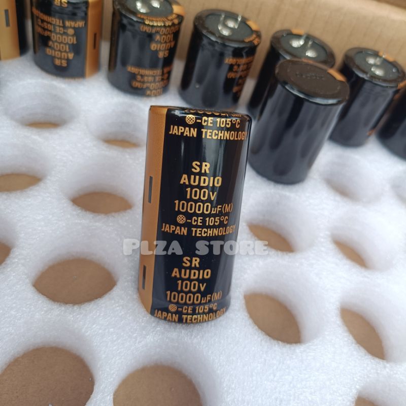 Elko 100v 10000uf SR AUDIO Japan ori 10.000uf 100volt Elco sr audio 100volt 10000uf original