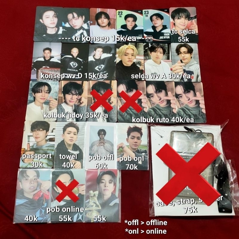 [WAJIB CO BUNGKUS] treasure tc trading card bulk towel teamtreasure md season greetings sg 2025 pob 