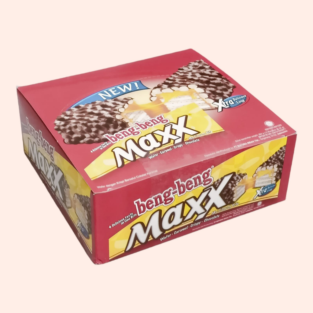 

OLO49 Beng Beng MAXX 1 box isi 12 @32gr WAFER CHOCOLATE BENG BENG SG