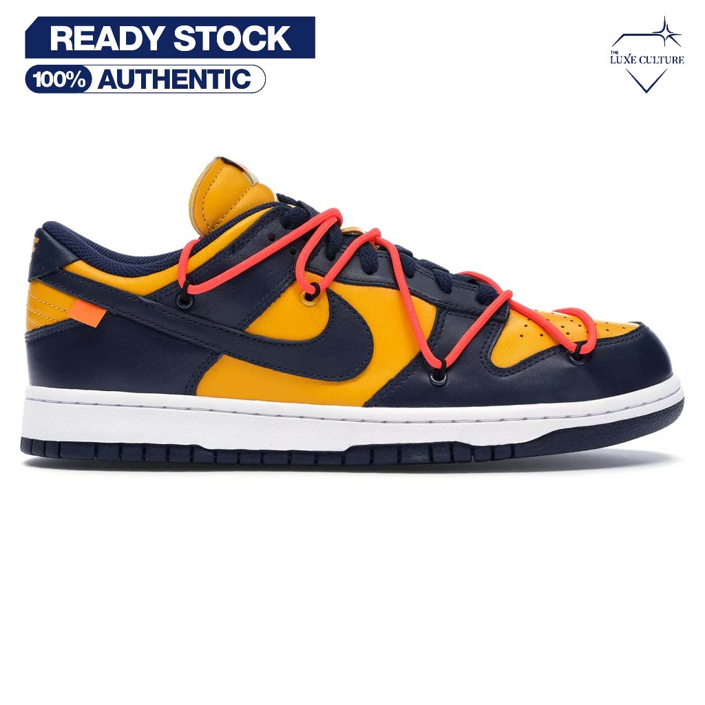 Nike SB Dunk Low x Off White Michigan / Sepatu Branded Original