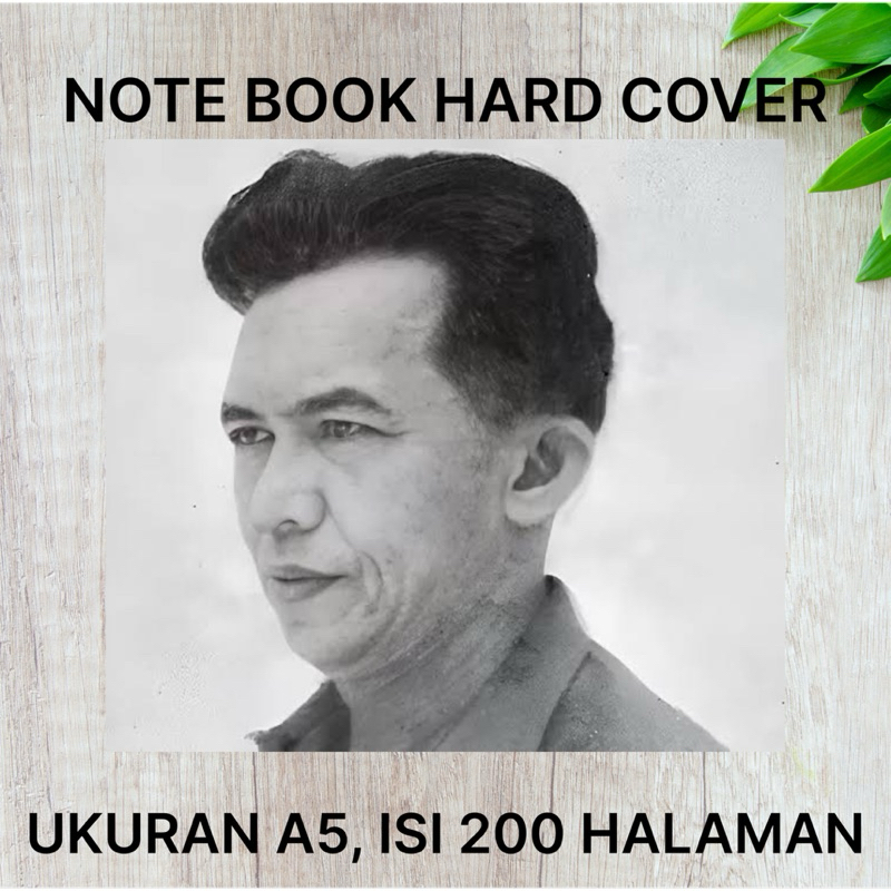 

NOTEBOOK HARD COVER TEMA SKETSA WAJAH TAN MALAKA UKURAN A5 ISI 200 HALAMAN