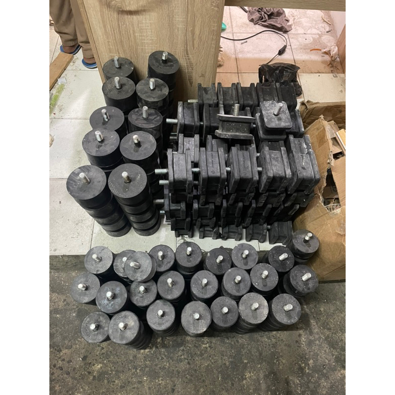 RUBBER GENSET KARET MOUNTING GENSET YANMAR KUBOTA PERKINS CUMMINS UKURAN STD BAUT 16 MM
