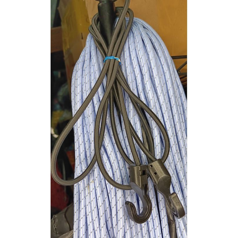 TALI PENGIKAT HITAM PENGAIT PLASTIK | TALI BAGASI MOTOR | TALI IKAT TROLI HITAM | TALI IKAT TROLY | 