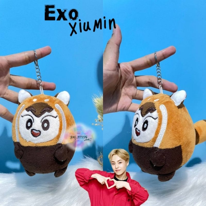 Keychain Plush Doll Oppa Xiumin | Keychain Doll Oppa Xiumin Exo